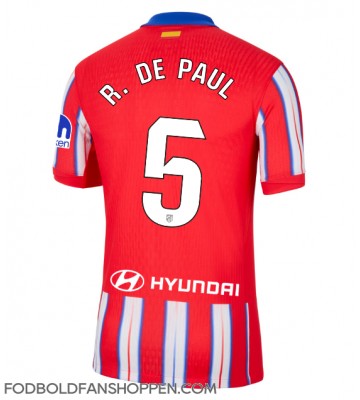 Atletico Madrid Rodrigo De Paul #5 Hjemmebanetrøje 2024-25 Kortærmet